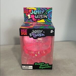 Needoh viral! Hard to find! NeeDoh Jelly Squish Pink Sensory Fidget Toy